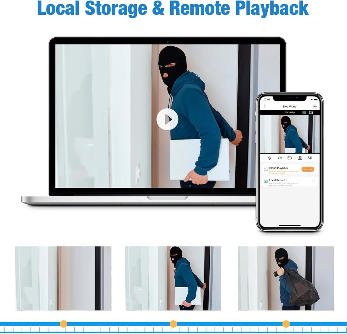 4 Channel DVR for Security Camera with 1TB Hard Drive, 4CH DVR Supports 5MP/4MP/1080P AHD/TVI/CVI/CVBS/IP Cameras, 24/7 Surveillance Recording,Human Detection,Remote Access
